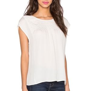 joie SILK Knapp Top Porcelain M